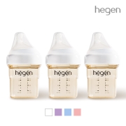 헤겐 애착젖병 PPSU 150ml 트리플팩(3P)(젖꼭지 1단계 포함)(색상선택)★느린유속 빨대&스파우트 뚜껑 증정(컬러랜덤)
