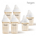 헤겐 혼합 수유 패키지2 (젖병 240ml 4P+150ml 2P)(젖꼭지 포함)★보관뚜껑 2P 증정(컬러랜덤)