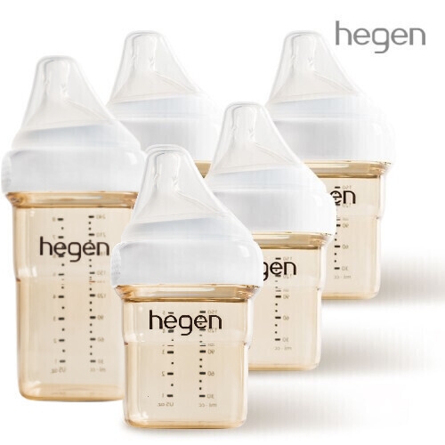헤겐 애착젖병 150ml 3P + 240ml 2P 세트(젖꼭지포함)(색상선택)★보관뚜껑 1P 증정(컬러랜덤)