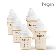 [베스트셀링 SET]헤겐 애착젖병 150ml 3P + 240ml 2P 세트(젖꼭지포함)(색상선택)★보관뚜껑 1P 증정(컬러랜덤)