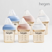 헤겐 분유 수유 패키지 (젖병 150ml 6P)(젖꼭지 1단계 포함)(컬러선택)★느린유속 빨대&스파우트 뚜껑 증정(컬러랜덤)