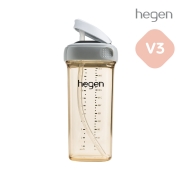 헤겐 V3 빨대컵 PPSU 330ml 그레이★빨대 세척솔 증정