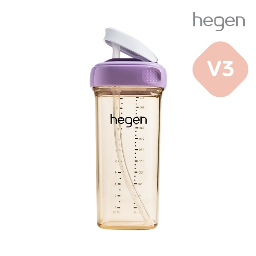 헤겐 V3 빨대컵 PPSU 330ml 퍼플