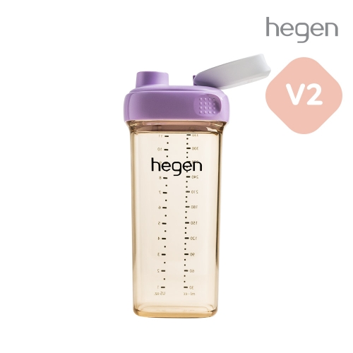 헤겐 V2 드링킹보틀 물병 PPSU 330ml 퍼플