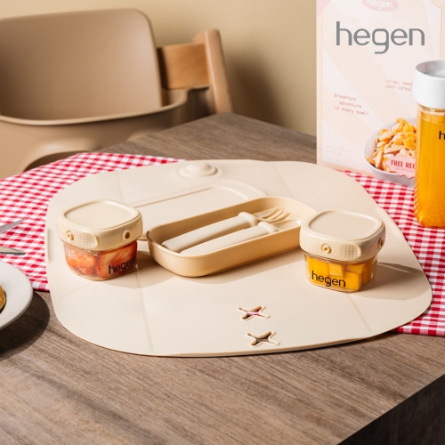 헤겐 밀타임 이유식&식판매트 키트 6P 토프