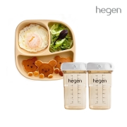 헤겐 실리콘 플레이트 토프+ 보관용기 240ml 2P★느린유속 240ml 빨대컵 뚜껑 1P 증정(컬러랜덤)