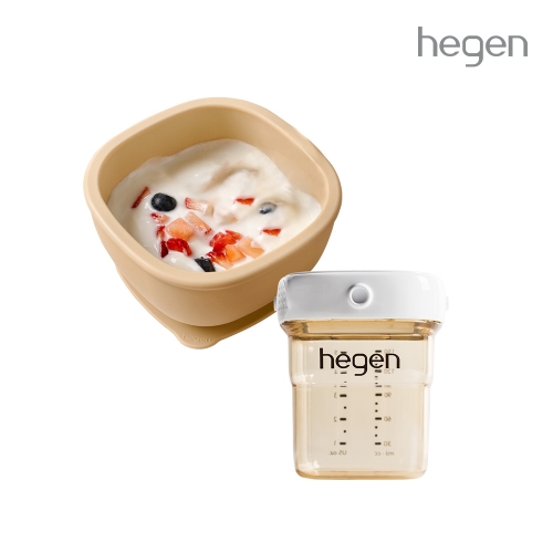 [이유식 준비set] 헤겐 실리콘 볼&스낵 뚜껑 토프 + 보관용기 150ml 1p