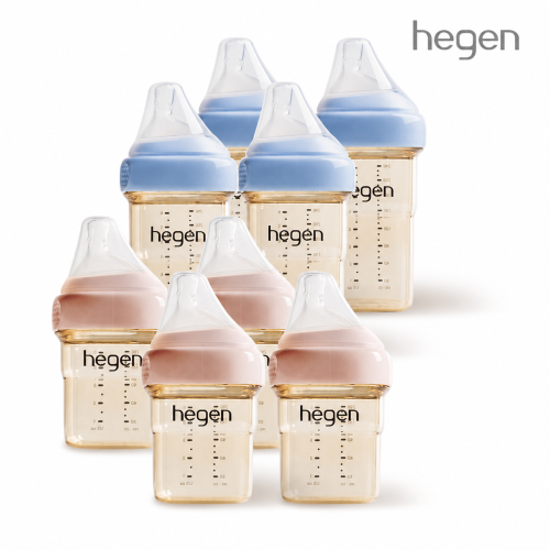 ★베페올인원세트★헤겐 애착젖병 PPSU 150ml 4P + 240ml 4P (컬러선택)(젖꼭지 포함)