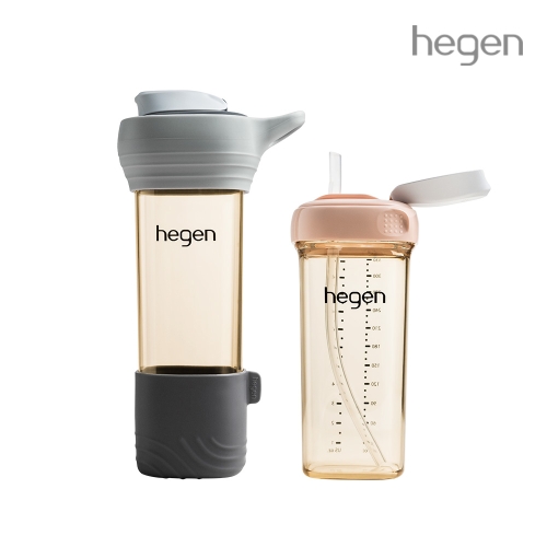 헤겐 450ml 라이프스타일 보틀 PPSU 슬레이트 그레이 + V3 빨대컵 PPSU 330ml(컬러선택)★스트랩 1P 증정(컬러랜덤)