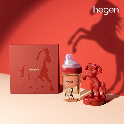 헤겐 젖병 2026&nbsp;붉은말띠&nbsp;컬렉션 세트★젖꼭지 3단계 2p 증정