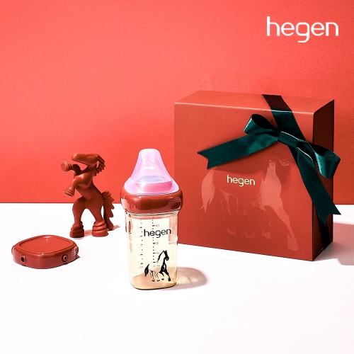 헤겐 젖병 2026&nbsp;붉은말띠&nbsp;컬렉션 세트★젖꼭지 3단계 2p 증정