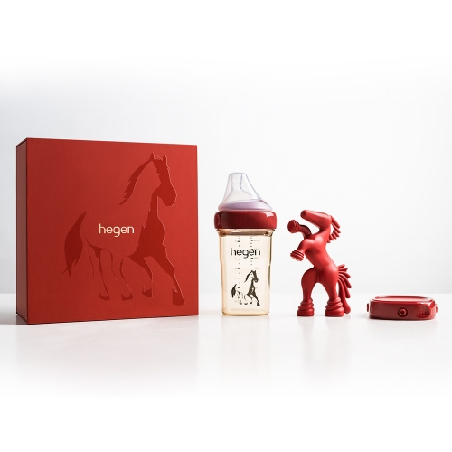 헤겐 젖병 2026&nbsp;붉은말띠&nbsp;컬렉션 세트★젖꼭지 3단계 2p 증정