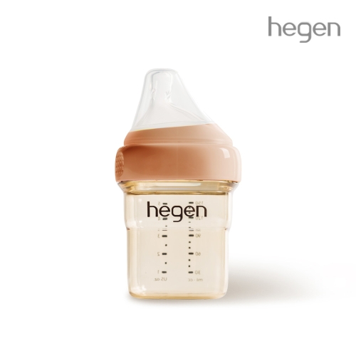 헤겐 컬러젖병 PPSU 150ml 오번(1P) (젖꼭지 1단계포함)