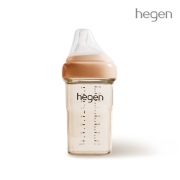 헤겐 컬러젖병 PPSU 240ml 오번(1P) (젖꼭지 2단계포함)