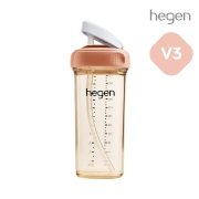 헤겐 V3 빨대컵 PPSU 330ml 오번★빨대 세척솔 증정