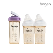 헤겐 V3 빨대컵 PPSU 330ml + 젖병 240ml 트윈(컬러선택)