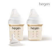 [조리원세트2]헤겐 애착젖병 PPSU 150ml 트윈(젖꼭지포함)+젖꼭지 0단계 1P