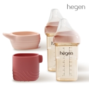 헤겐 젖병 240ml 트윈 + 루프&부트 핑크로제트