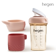 헤겐 느린유속 240ml 빨대컵 + 루프&부트 핑크로제트