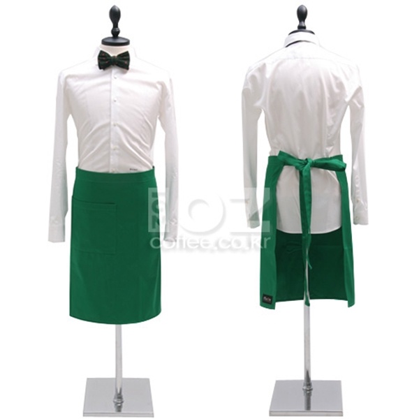 플러스원 캐주얼 하프 앞치마 초록(POKW-CH07G)