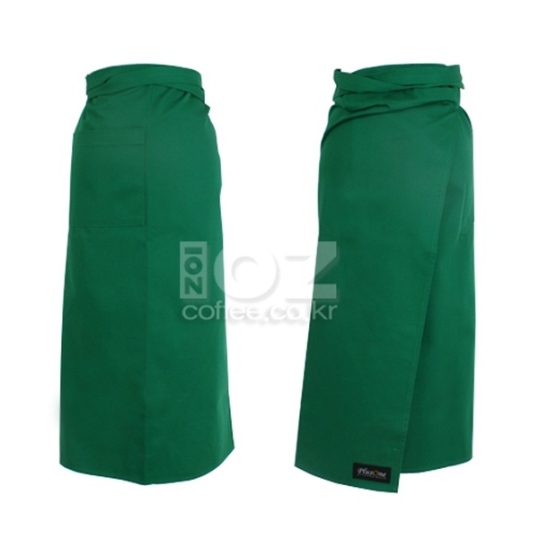 플러스원 스탠다드 롱 앞치마 초록