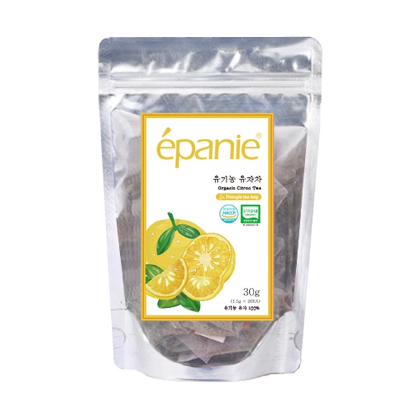 D_에빠니 유기농 전통차 유자차 20티백 1.5g