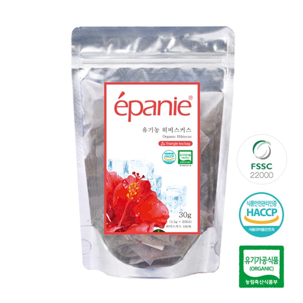D_에빠니 유기농 허브티 히비스커스차(숏컷) 20티백 1.5g