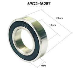 [NBK]자전거 휠셋 허브 베어링 6902RS 15x28x7mm 루버 쉴드 1개