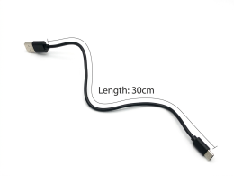 [ciclo]충전 케이블 A to C 30cm 배터리 충전 데이터 전송 겸용케이블