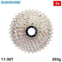 [썬샤인]자전거 스프라켓/MTB 9단 11-36t 393g 카세트 시마노 HG바디용