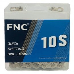 [FNC]자전거체인 10단-116L 스탠다드 실버 퀵링크포함  MTB 로드 호환