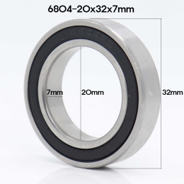 [ECT]자전거 휠셋 허브 베어링 6804RS 20x32x7mm 루버 쉴드 1개