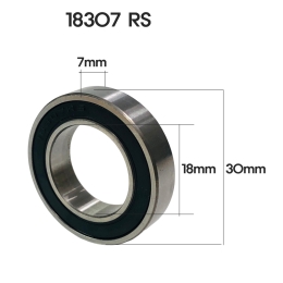 [RnD]자전거 휠셋 허브 베어링 18307RS 18x30x7mm 루버 쉴드 1개