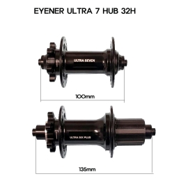 아이너 자전거 일반 허브 ULTRA 7 HUB 32H 블랙