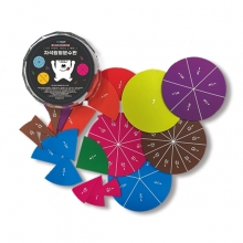 [네모세모] 말랑이 자석 원형 분수 학습판/ 기본형+분리형 (18개)