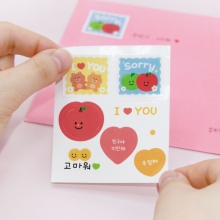 파코파코 애플데이 친구사랑 카드엽서