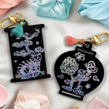 [하하당] 전통 민화 자개 키링 (2종 택1)