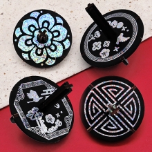 [하하당] 전통 문양 자개 팽이 (4종 택1)