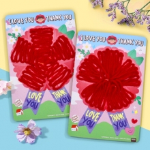 [하하당] 카네이션 실붙이기 카드