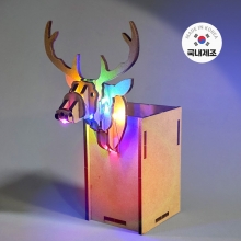 (보보키트) 크리스마스 루돌프 입체 무드등(연필꽂이형