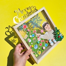 [만꾸] 메리 크리스마스 투명액자