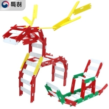 창의력 두뇌개발 OTE Block 루돌프와 썰매(104pcs)