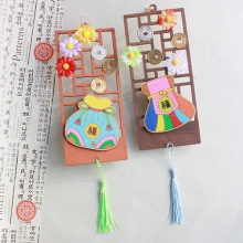 복주머니와 엽전 벽걸이 장식(2인)