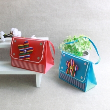 색동 꽃가방 종이접기(5인)