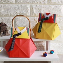 여자 한복 복주머니 종이접기(5인)