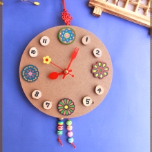 전통 문양 벽시계