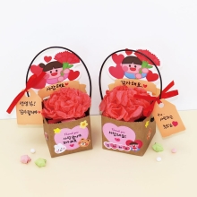 [파코파코] 어버이날 카네이션 바구니 만들기(꾸미기 스티커 포함)