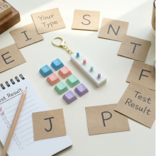 mbti 키캡키링4구 딸깍이 키보드 클리커(3개)