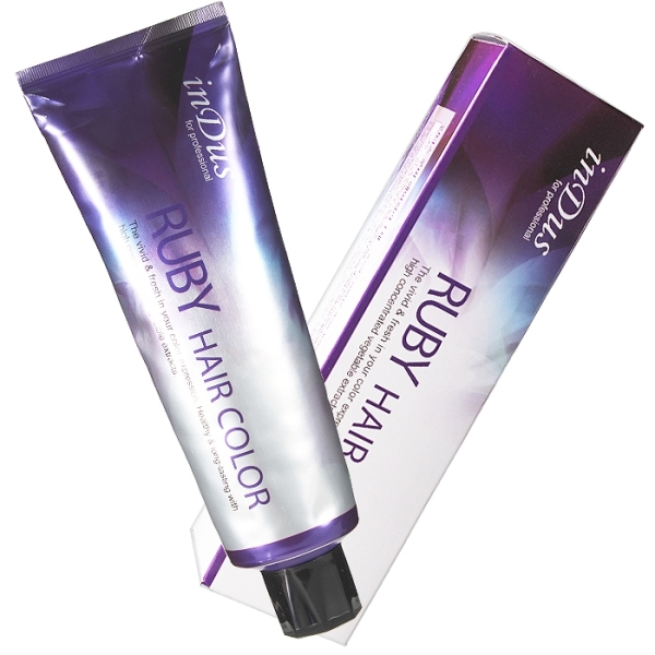 [인더스] 인더스 루비 헤어 칼라크림 염색약 200ml(대용량)