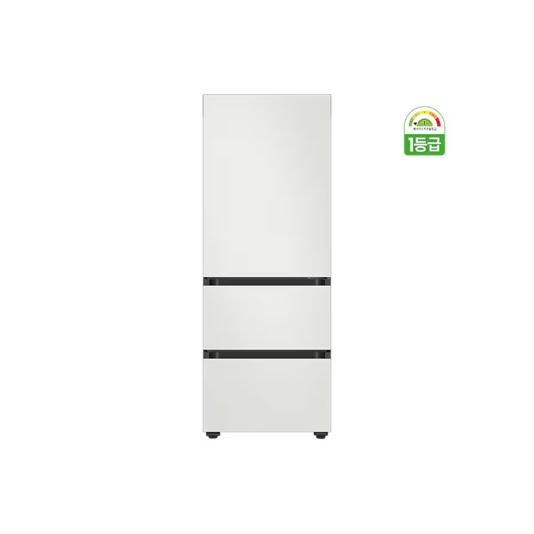 삼성 BESPOKE 김치플러스 3도어 키친핏 313L RQ33DB74B1AP